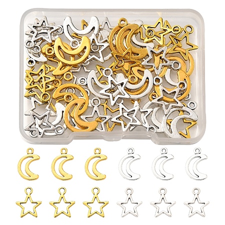 50Pcs Tibetan Style Alloy Charms TIBEP-FS0001-30-1