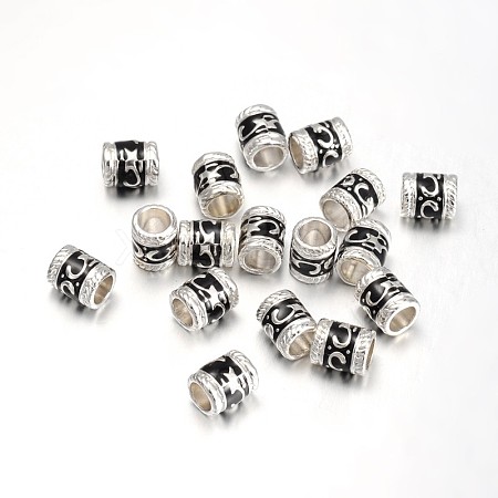 Enamel Alloy European Beads LS-EA8640-2S-1