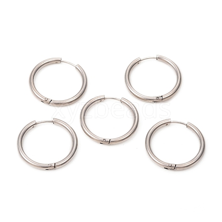 Tarnish Resistant 201 Stainless Steel Huggie Hoop Earrings EJEW-L250-01G-P-1