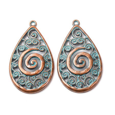 Tibetan Style Alloy Pendants FIND-B055-02D-1