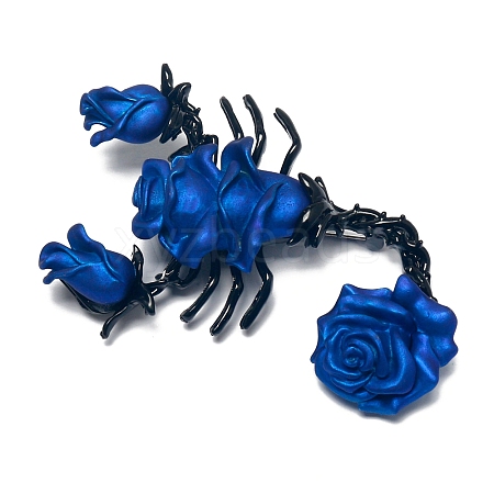 Scorpion & Rose Brooch Pin PW-WGD728C-01-1