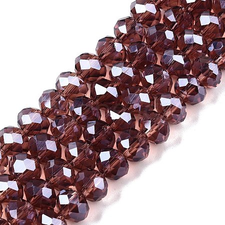 Electroplate Glass Beads Strands EGLA-A044-T8mm-A13-1