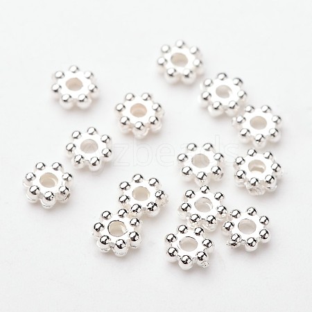 ABS Electroplated Snowflake Plastic Spacer Beads KY-I002-01B-1