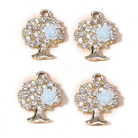 Alloy and Rhinestone Pendants PW-WG0F35E-04-1