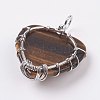 Natura Tiger Eye Pendants X-G-L480-05E-2