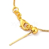 Rack Plating Brass Box Chain Adjustable Slider Bracelets Making for Women BJEW-G735-10G-2