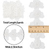 Gorgecraft 3 Yards Embroidery Flower Polyester Lace Trim OCOR-GF0002-53-2