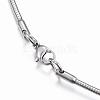 Non-Tarnish 304 Stainless Steel Snake Chain Necklaces NJEW-H450-01P-3