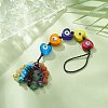 Handmade Evil Eye Lampwork Pendant Decorations HJEW-JM01053-02-3