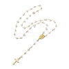Rosary Bead Necklaces NJEW-JN04883-4