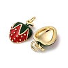 Brass Enamel Pendants KK-S525-10G-B-2