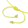 Natural Citrine Braided Bead Bracelets BJEW-JB11155-02-4