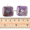 Natural Amethyst Pendants G-H318-02G-07-3