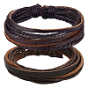 1Pc Cowhide Leather Cord Multi-strand Bracelets BJEW-CL0001-48A-1
