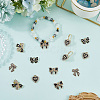30Pcs 5 Styles Alloy Rhinestone Pendants FIND-SC0016-47-6