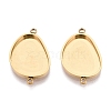 304 Stainless Steel Connector Cabochon Settings STAS-Q113-36G-1
