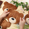 Computerized Embroidery Polyester with Fur Iron on/Sew on Patches DIY-WH0671-397A-3