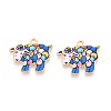 Alloy Enamel Pendants PALLOY-CJC0009-01B-1