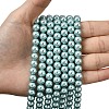 Eco-Friendly Dyed Glass Pearl Round Beads Strands HY-A002-8mm-RB106-4