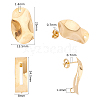 Unicraftale 304 Stainless Steel Stud Earring Findings STAS-UN0013-35-4