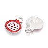 Fruit Alloy Enamel Charms PALLOY-S058-01P-14-1