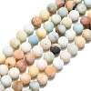 Natural Flower Amazonite Beads Strands X-G-G692-01F-10mm-1