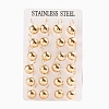 304 Stainless Steel Leverback Earrings EJEW-L232-038B-G-3