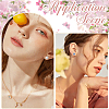 300Pcs 2 Colors 304 Stainless Steel Flat Round Blank Peg Stud Earring Findings STAS-SC0021-53-5