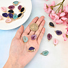 SUNNYCLUE 20Pcs 5 Style Druzy Geode Resin Pendants RESI-SC0001-85-3