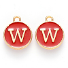 Golden Plated Enamel Alloy Charms ENAM-SZ0001-26C-W-2