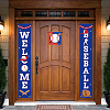 Polyester Hanging Sign for Home Office Front Door Porch Decorations HJEW-WH0023-033-4