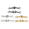 Alloy Rhinestone Magnetic Clasps ALRI-TA0001-02-3