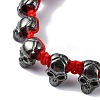 Adjustable Alloy Braided Beads Bracelets BJEW-JB10915-3