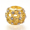 Alloy Rhinestone European Beads MPDL-S063-01-1