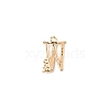 Brass Micro Pave Cubic Zirconia Charms KK-TAC0004-04W-2