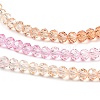 Transparent Painted Glass Beads Strands X1-DGLA-A034-T4mm-A20-4