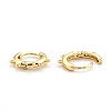 Brass Huggie Hoop Earring Findings EJEW-O107-03G-2