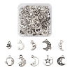 Spritewelry 100Pcs 10 Style Tibetan Style Alloy Pendants FIND-SW0001-29-10