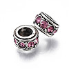 Alloy Rhinestone European Beads MPDL-Q212-001H-RS-2