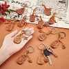 SUPERFINDINGS 12Pcs 12 Style Keychain KEYC-FH0001-08-3