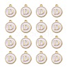 Golden Plated Alloy Charms LS-ENAM-S118-01D-2