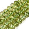 Crackle Transparent Glass Beads Strands GLAA-N074-02B-01-1