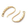 Brass Micro Pave Clear Cubic Zirconia Earring Hooks KK-G516-01G-2