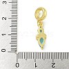 Rack Plating Brass Pave Light Blue Cubic Zirconia Lipstick European Dangle Charms KK-Z067-53G-3