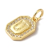 Real 18K Gold Plated Brass Micro Pave Clear Cubic Zirconia Pendants KK-L216-002G-U-2