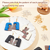 Olycraft 3D Printed Charm Dangle Earring Making Kit for Girl Women DIY-OC0007-64-4