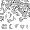 50Pcs 5 Style 304 Stainless Steel Pendants STAS-HY0001-30-1