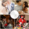 Velvet Cover Plastic Couple Ring Box VBOX-WH20001-02A-5