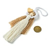 3Pcs 3 Colors Handmade Macrame Cotton Angel Hanging Ornaments HJEW-JM02711-4