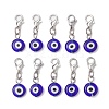 Handmade Evil Eye Lampwork Pendant Decoration HJEW-JM02604-2